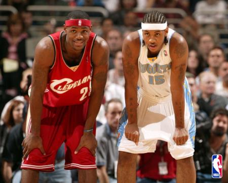 LeBron James et carmelo anthony
